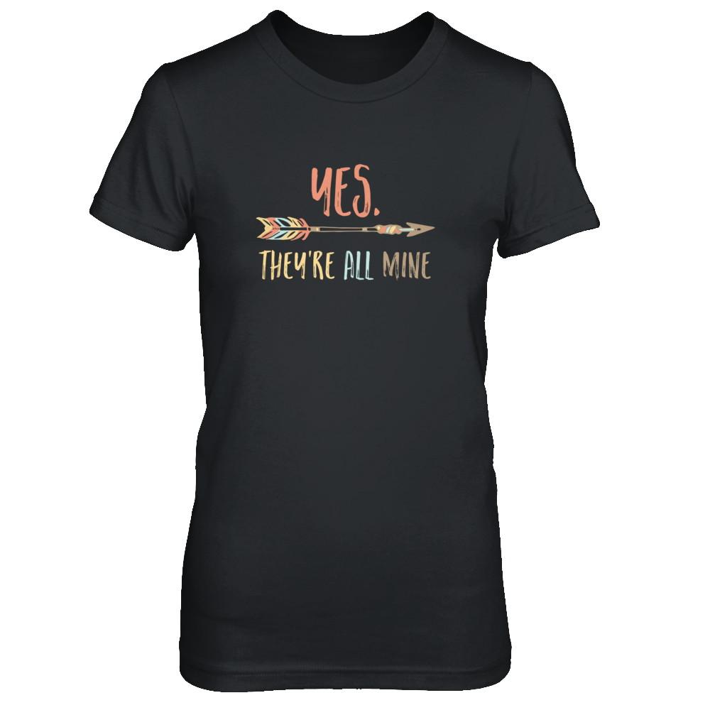 Yes They're All Mine-T-Shirt & Tank Top-Women's T-Shirt-Black