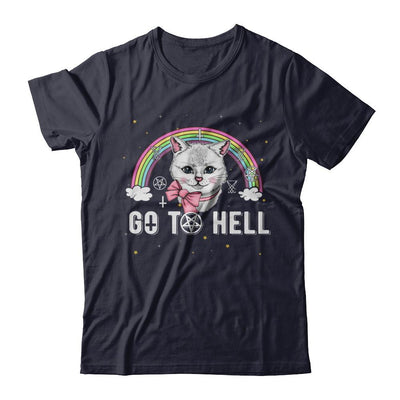 Heavy Metal Metalhead Cats Go To Hell-T-Shirt & Hoodie-Premium T-Shirt-Midnight Navy
