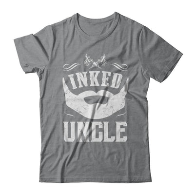 Inked Uncle Bearded Man Tattooed Tattoos-T-Shirt & Hoodie-Classic T-Shirt-Sport Grey