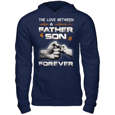 The Love Between A Father and Son Is Forever-T-Shirt & Hoodie-Pullover Hoodie-Navy