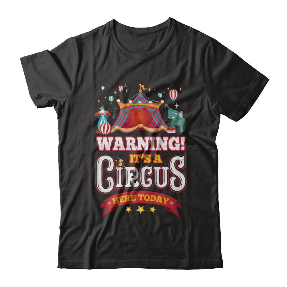 Circus Carnival Warning Birthday Children Party