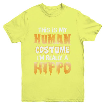 This Is My Human Costume Hippo Halloween Youth-Youth Shirt-Youth T-Shirt-Daisy