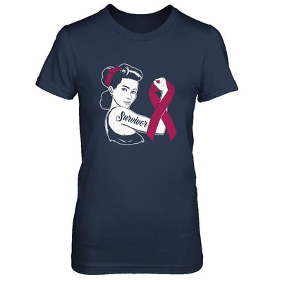 We Can Cure It Multiple Myeloma Awareness Survivor-T-Shirt & Hoodie-Women's T-Shirt-Navy