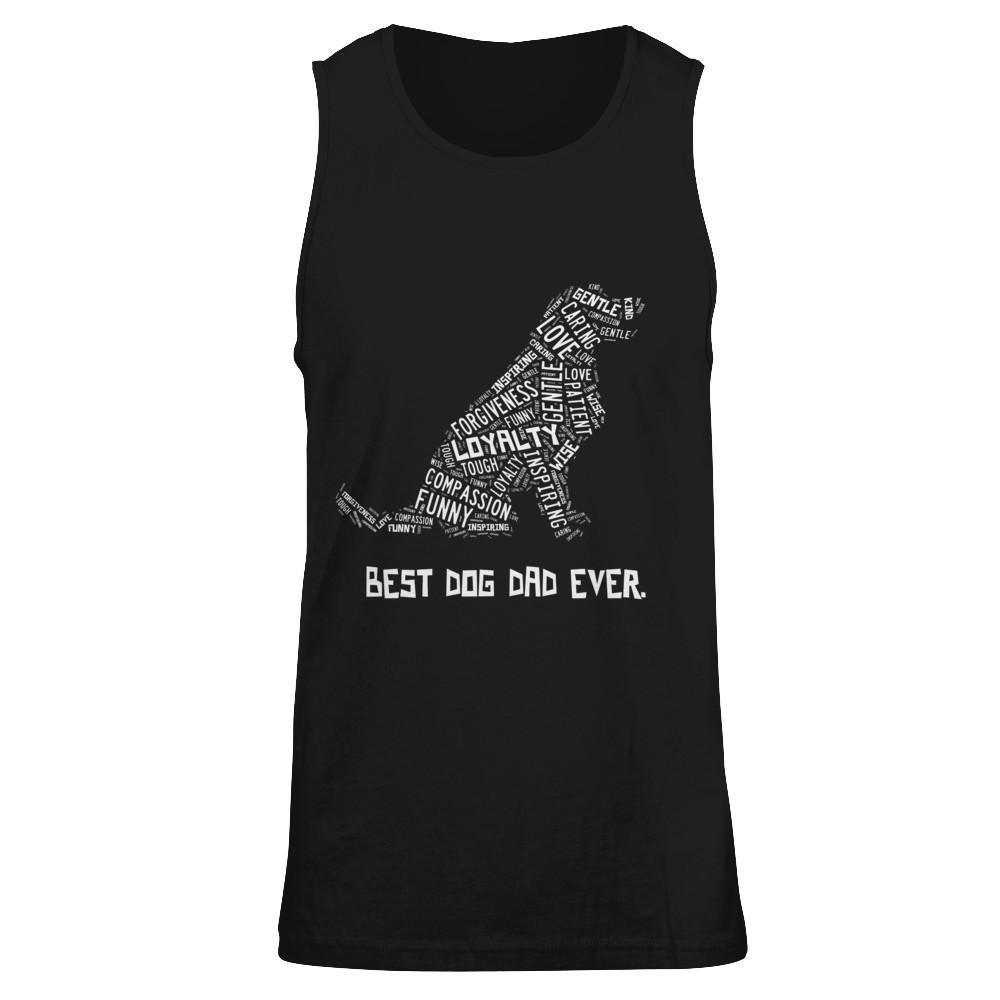Best Dog Dad Ever Golden Retriever Lovers-T-Shirt & Hoodie-Unisex Tank-Black