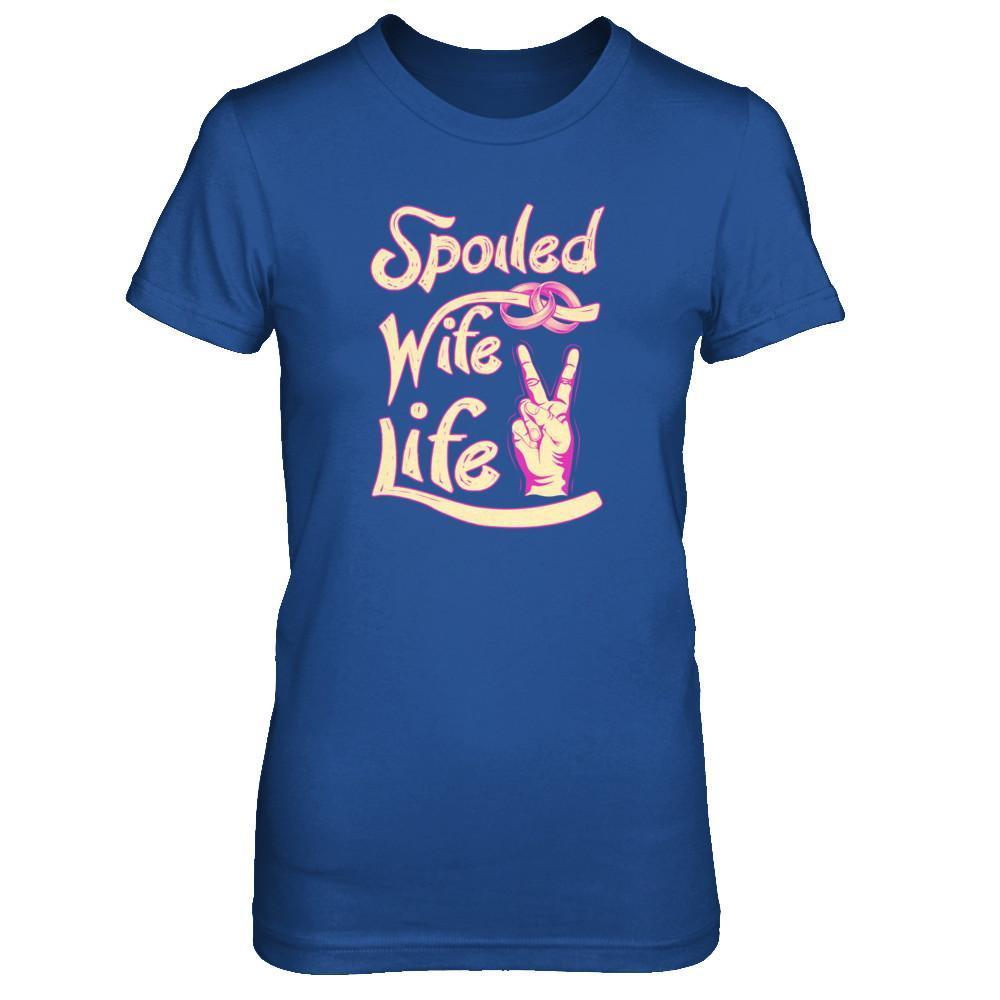 Spoiled Wife Life-T-Shirt & Tank Top-Women's T-Shirt-Royal