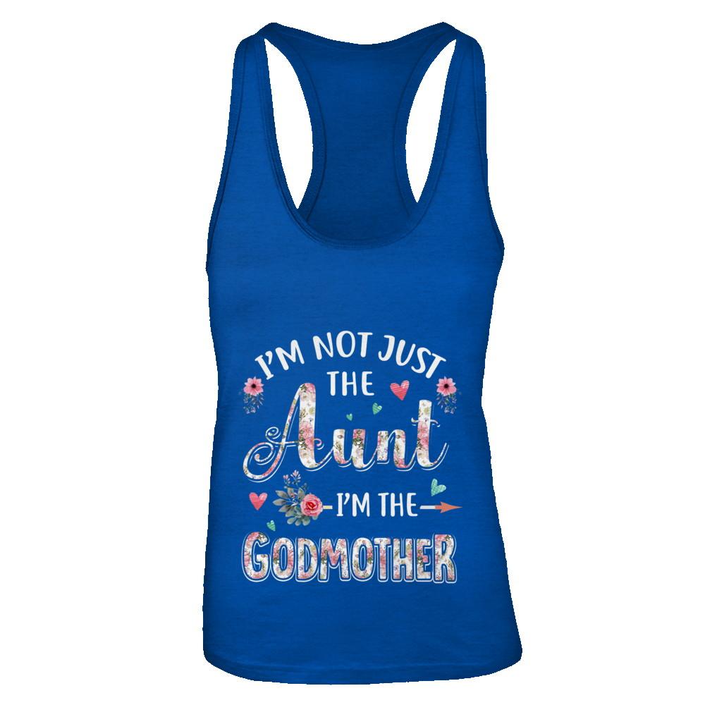 I'm Not Just The Aunt I'm The Godmother Aunt Gift-T-Shirt & Tank Top-Women's Ideal Racerback Tank-Royal
