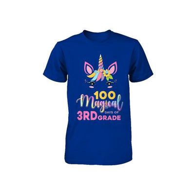 100 Magical Days Of 3Rd Grade School Unicorn Girl Gift Youth-Youth Shirt-