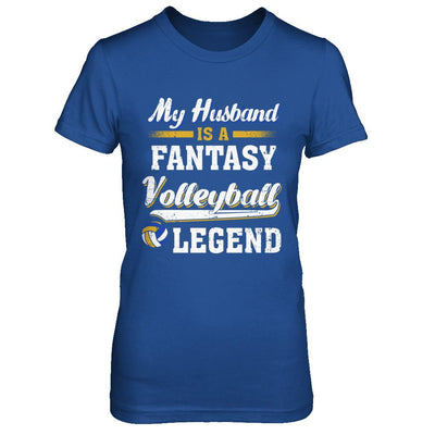 My Husband Is A Fantasy Volleyball Legend-T-Shirt & Hoodie-Women's T-Shirt-Royal