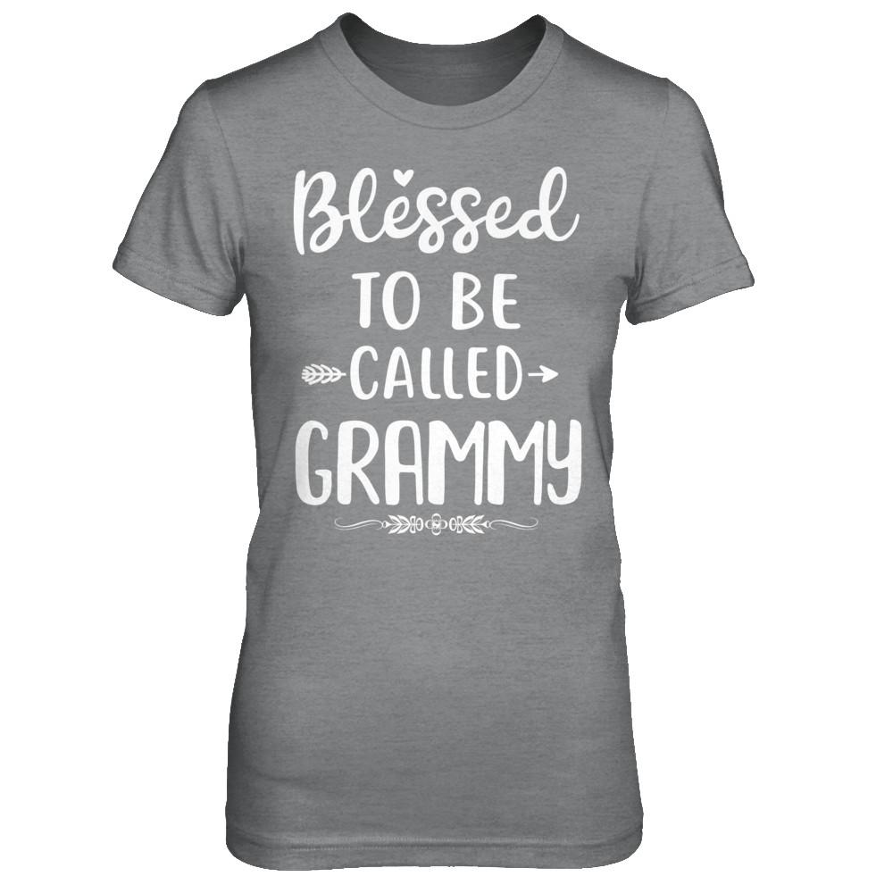 Funny Grandma Blessed To Be Called Grammy-T-Shirt & Hoodie-Women's T-Shirt-Sport Grey