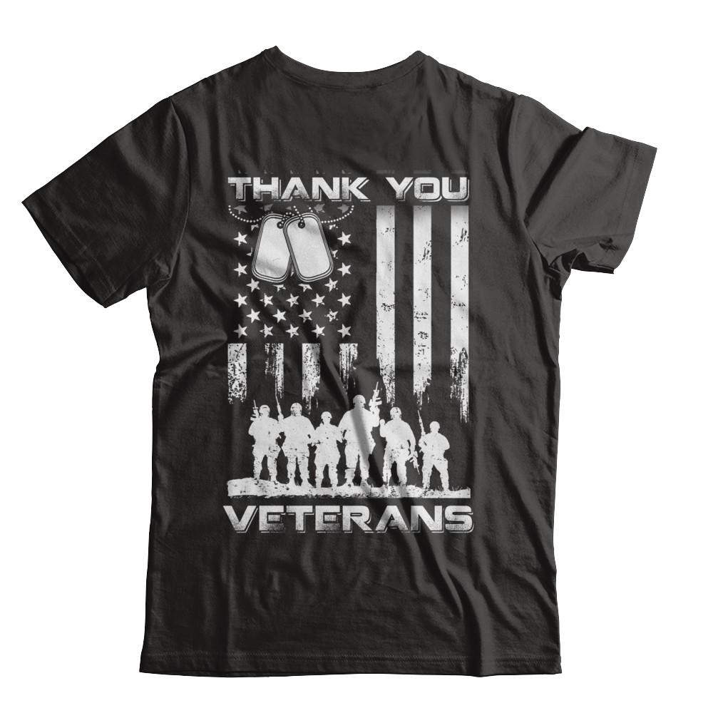 Veteran Thank You Veterans American Flag