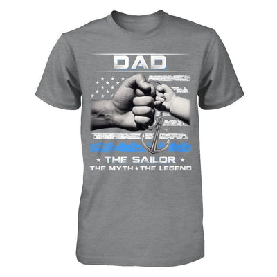 Veteran Dad The Sailor The Myth The Legend-T-Shirt & Hoodie-Classic T-Shirt-Sport Grey