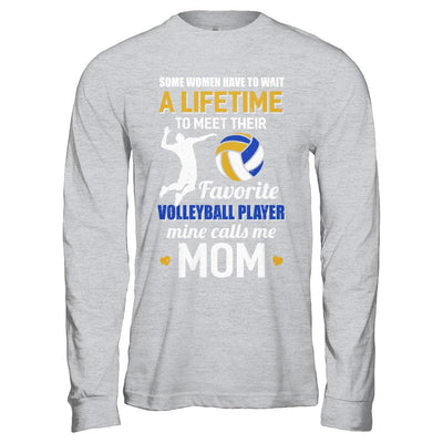 Funny My Favorite Volleyball Player Calls Me Mom-T-Shirt & Hoodie-