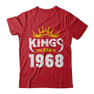 Kings Are Born In 1968 Birthday Gift-T-Shirt & Hoodie-Classic T-Shirt-Red