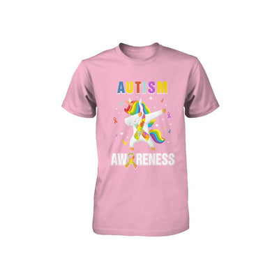 Inspirational Autism Awareness Unicorn Support Youth-Youth Shirt-Toddler T-Shirt-Pink