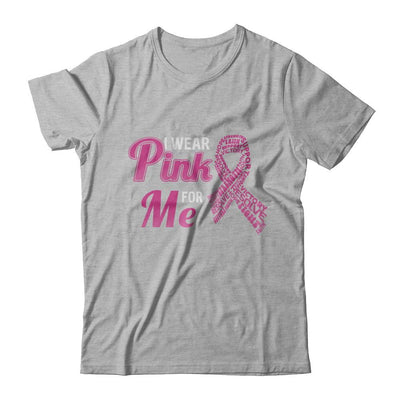 I Wear Pink For Me Breast Cancer Awareness-T-Shirt & Hoodie-Premium T-Shirt-Heather Gray