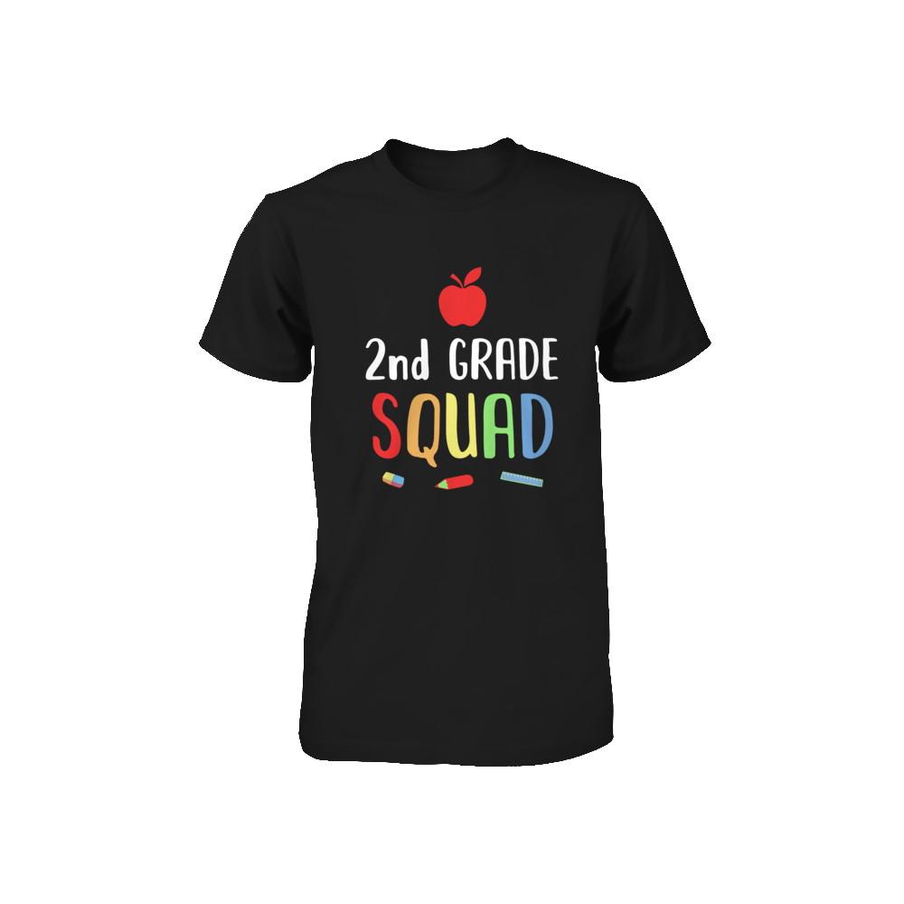 2nd Grade Squad Back To School Teacher Second Grade Youth-Youth Shirt-Toddler T-Shirt-Black