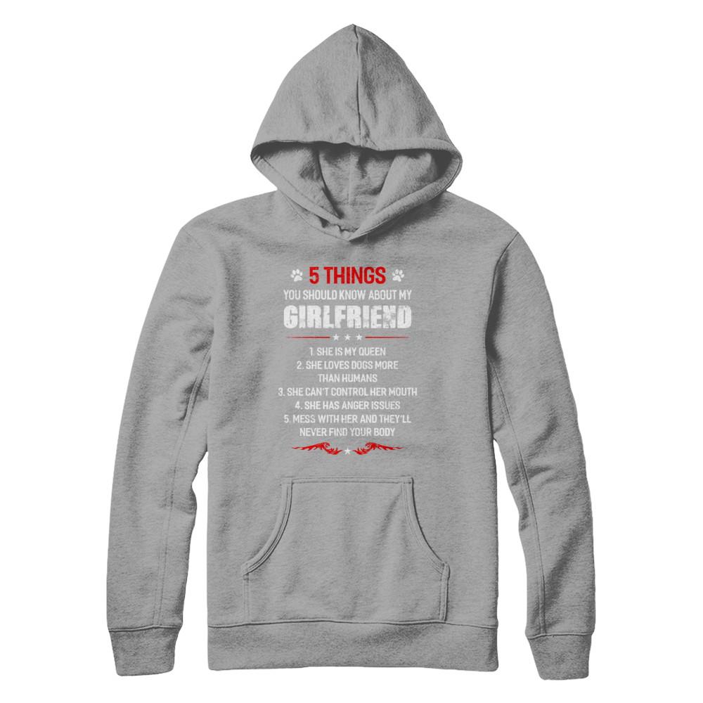 5 Things You Should Know About My Girlfriend Dogs Boyfriend-T-Shirt & Hoodie-Pullover Hoodie-Light Steel