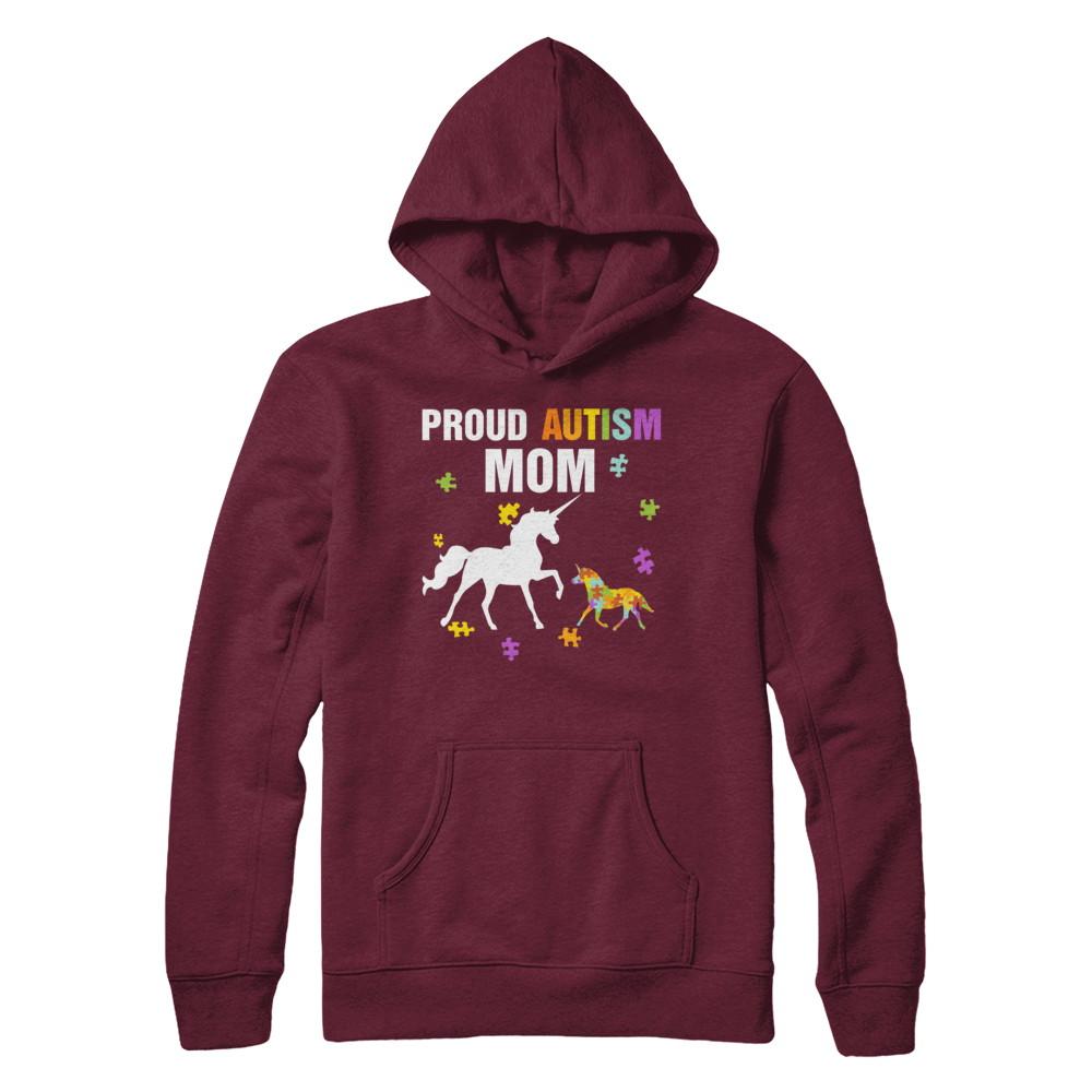 Proud Autism Mom Unicorn Autism Awareness-T-Shirt & Hoodie-