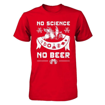 No Science No Beer March For Science-T-Shirt & Hoodie-Premium T-Shirt-Red