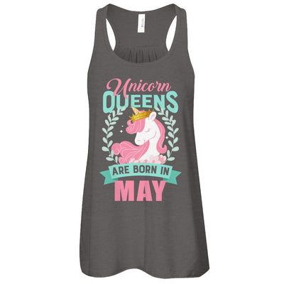 Unicorn Queens Are Born In May Birthday Gift-T-Shirt & Tank Top-