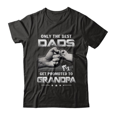 The Best Dads Get Promoted To Grandpa Fathers Day-T-Shirt & Hoodie-Classic T-Shirt-Black