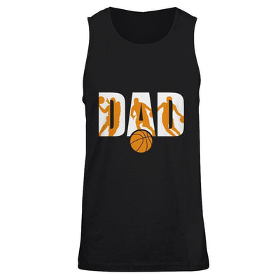 Basketball Dad Father's Day-T-Shirt & Hoodie-Unisex Tank-Black
