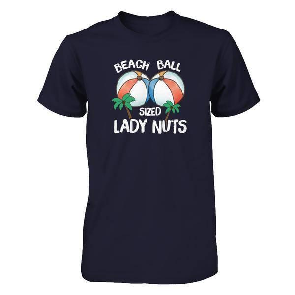 Beach Ball Sized Lady Nuts-T-Shirt & Tank Top-Premium T-Shirt-Midnight Navy