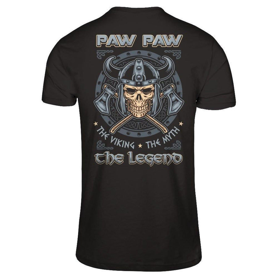 Paw Paw The Viking The Myth The Legend-T-Shirt & Hoodie-Classic T-Shirt-Black