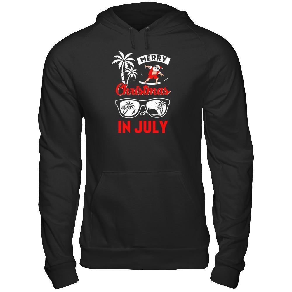 Merry Christmas In July-T-Shirt & Tank Top-Pullover Hoodie-Black