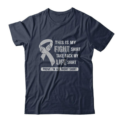This Is My Fight Brain Cancer Diabetes Awareness-T-Shirt & Hoodie-Classic T-Shirt-Navy