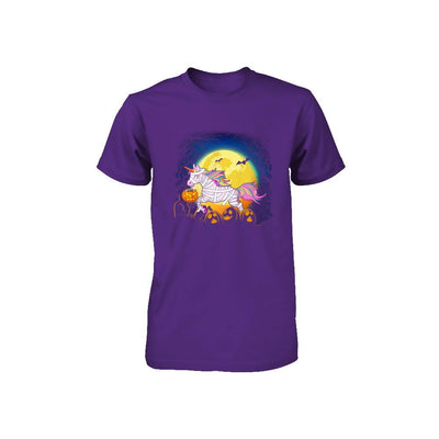 Halloween Pumpkin Unicorn Gift For Kids Girls Youth-Youth Shirt-