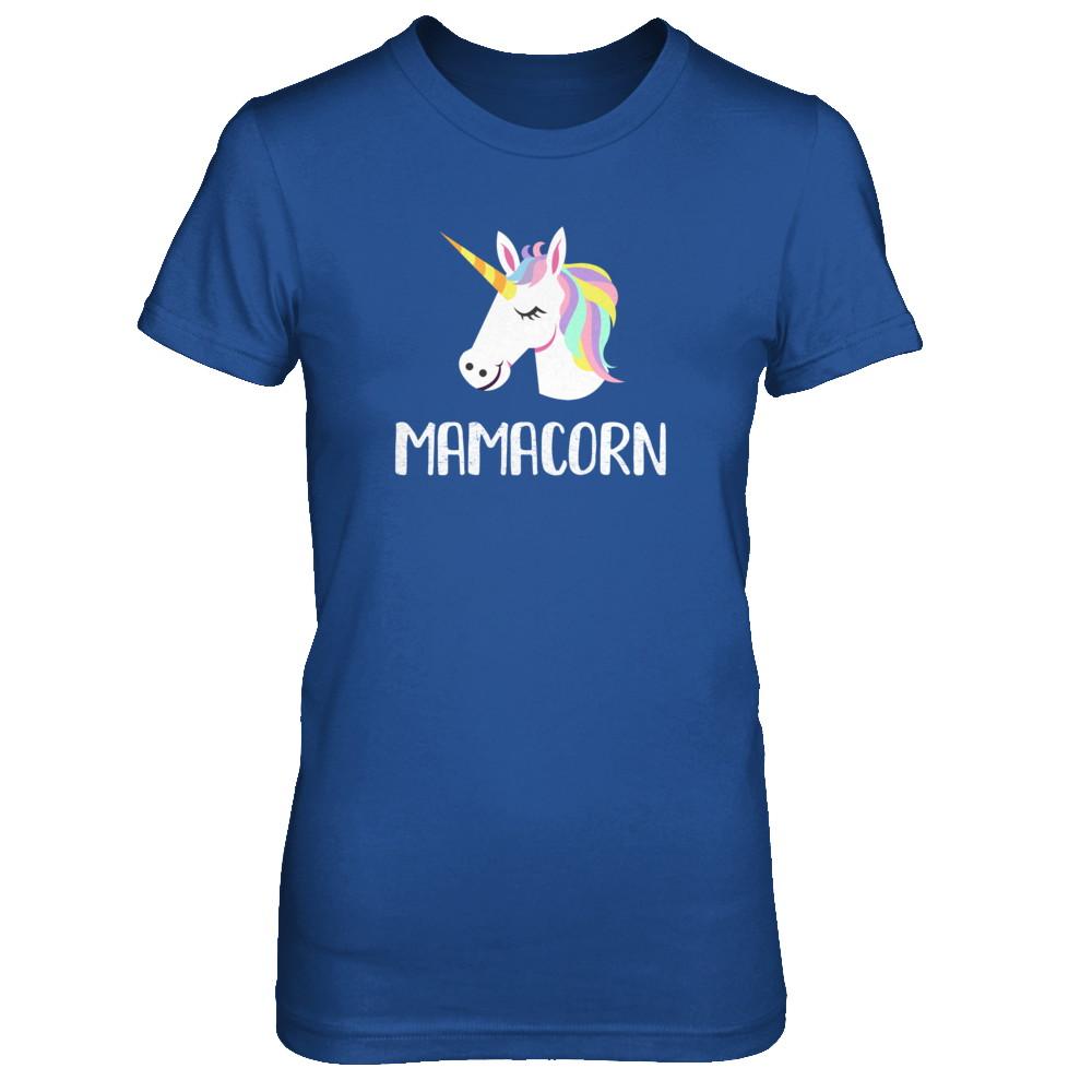Unicorn Mom And Baby Mamacorn Mama Mother Day Gift-T-Shirt & Tank Top-Women's T-Shirt-Royal