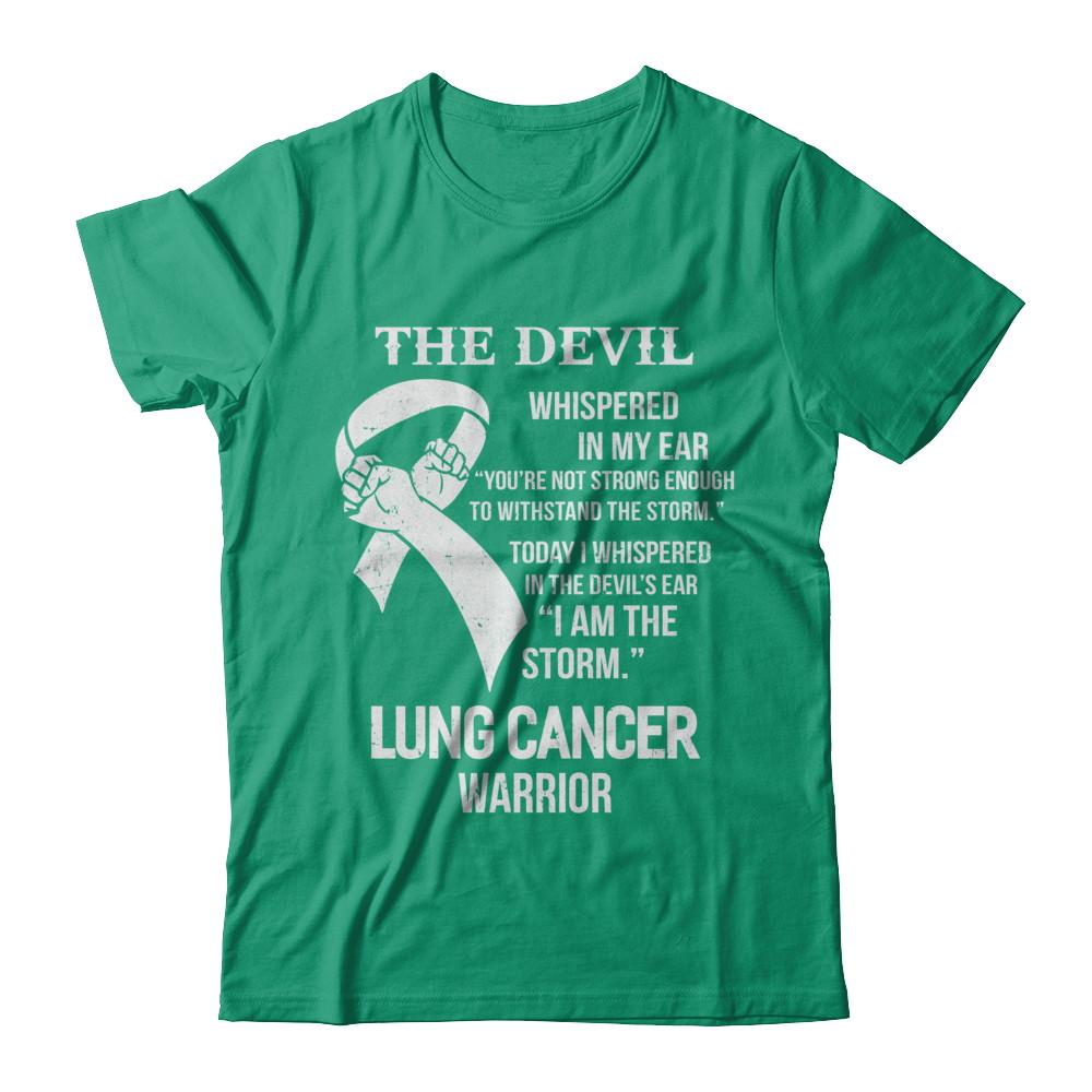 I Am The Storm Support Lung Cancer Warrior Gift-T-Shirt & Hoodie-Classic T-Shirt-Kelly Green