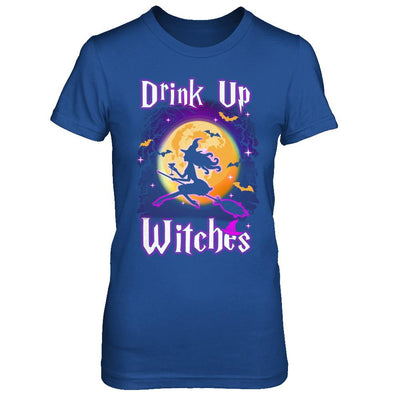 Drink Up Witches Funny Halloween-T-Shirt & Hoodie-Women's T-Shirt-Royal