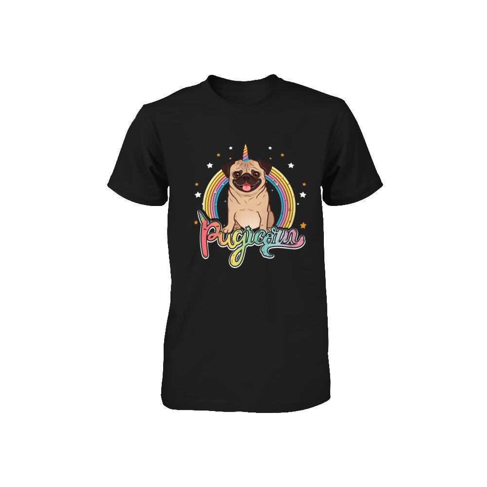 Rainbow Pugicorn Pug Unicorn For Kids Youth-Youth Shirt-Toddler T-Shirt-Black