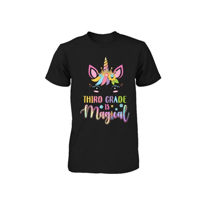 Third Grade is magical Unicorn Back to School 3rd Grade Youth-Youth Shirt-Toddler T-Shirt-Black