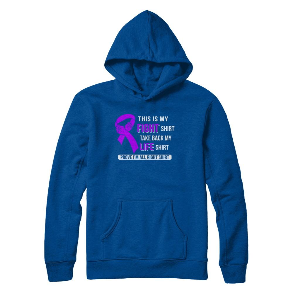 This Is My Fight Alzheimer's Lupus Pancreatic Awareness-T-Shirt & Hoodie-Pullover Hoodie-Deep Royal