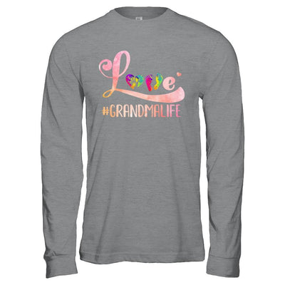 Love Grandmalife Grandma-T-Shirt & Hoodie-Long Sleeve T-Shirt-Sport Grey