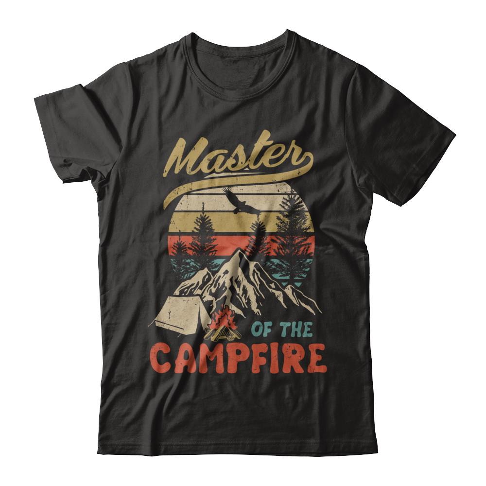 Camping Master Of The Campfire Fathers Mothers Day Gift-T-Shirt & Hoodie-Classic T-Shirt-Black