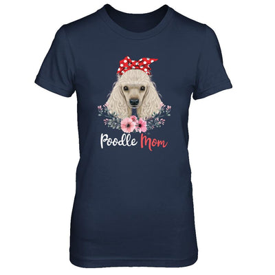 Poodle Mom Gift For Women Dog Lover-T-Shirt & Hoodie-Women's T-Shirt-Navy