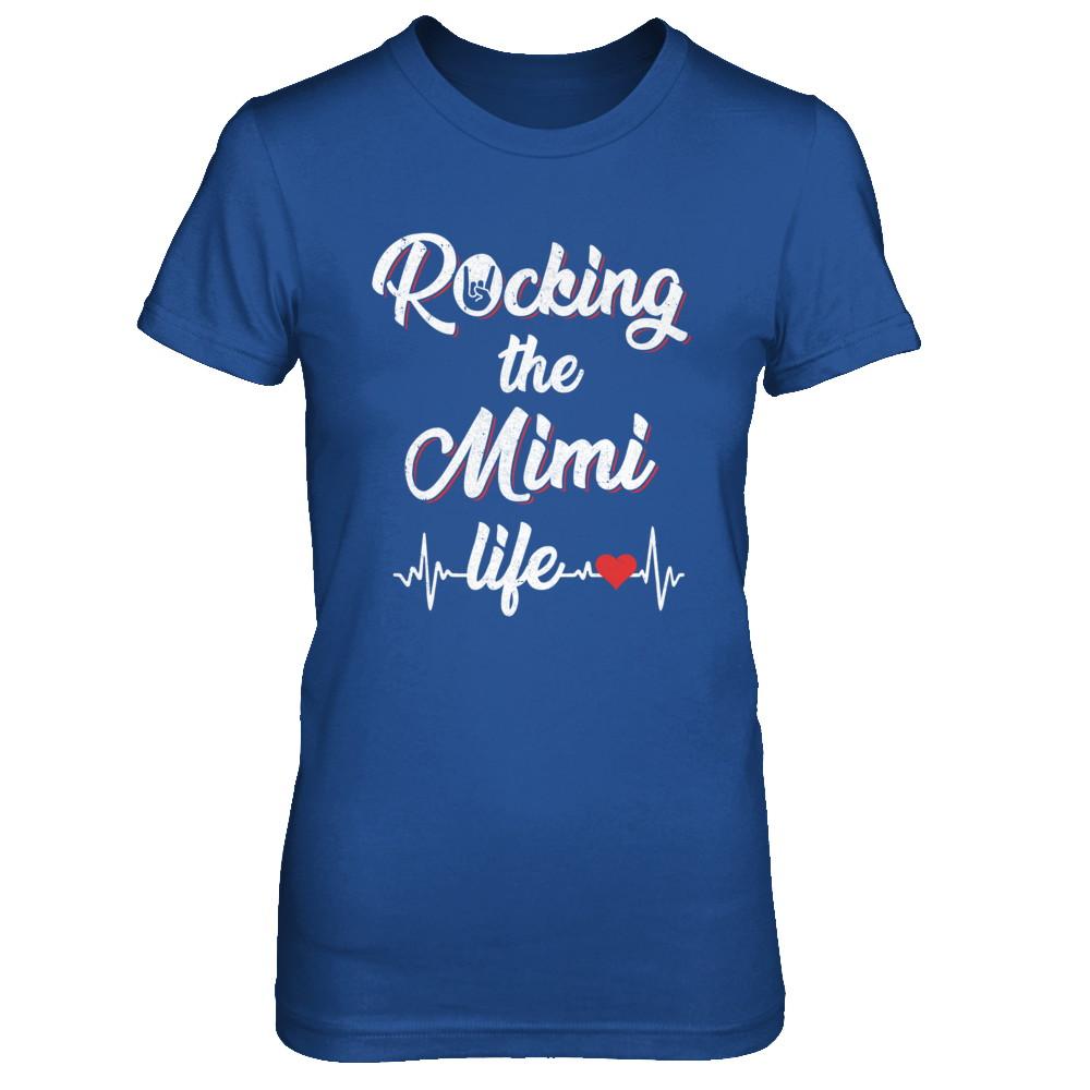 Rocking The Mimi Life Mothers Day Gifts-T-Shirt & Hoodie-Women's T-Shirt-Royal