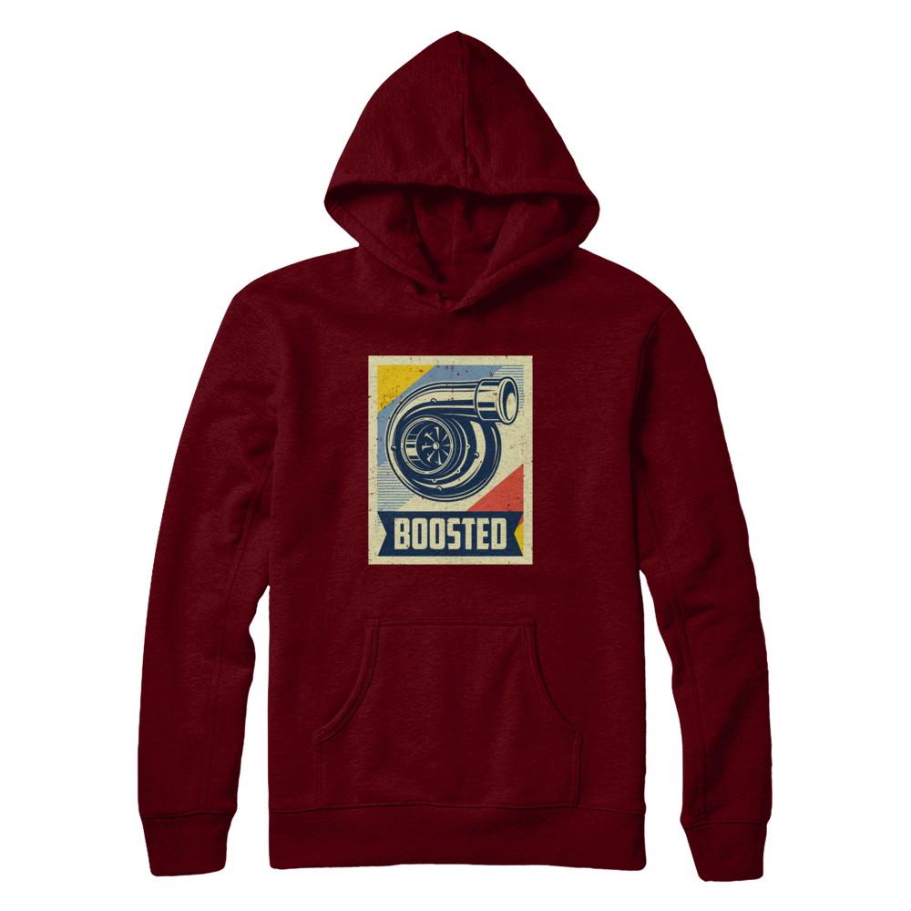Vintage Turbo Car Boost Turbocharger Lag Retro Race-T-Shirt & Hoodie-Pullover Hoodie-Maroon