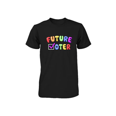 Voting Kids Vote Future Voter Rainbow Youth-Youth Shirt-Toddler T-Shirt-Black