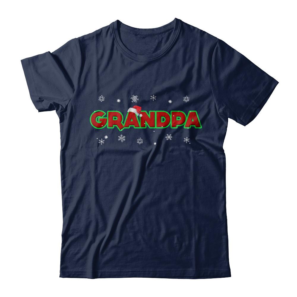 Grandpa Christmas Santa Ugly Sweater Gift-T-Shirt & Sweatshirt-Classic T-Shirt-Navy