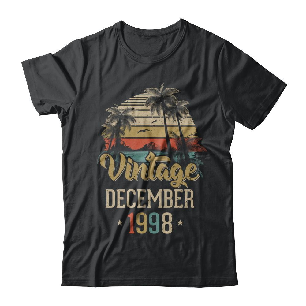 Retro Classic Vintage December 1998 23th Birthday Gift-T-Shirt & Hoodie-Classic T-Shirt-Black
