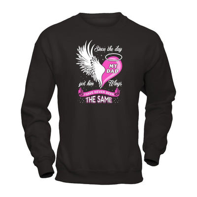 Since The Day My Dad Got Him Wing I Have Never Been The Same-T-Shirt & Hoodie-Crewneck Sweatshirt-Black