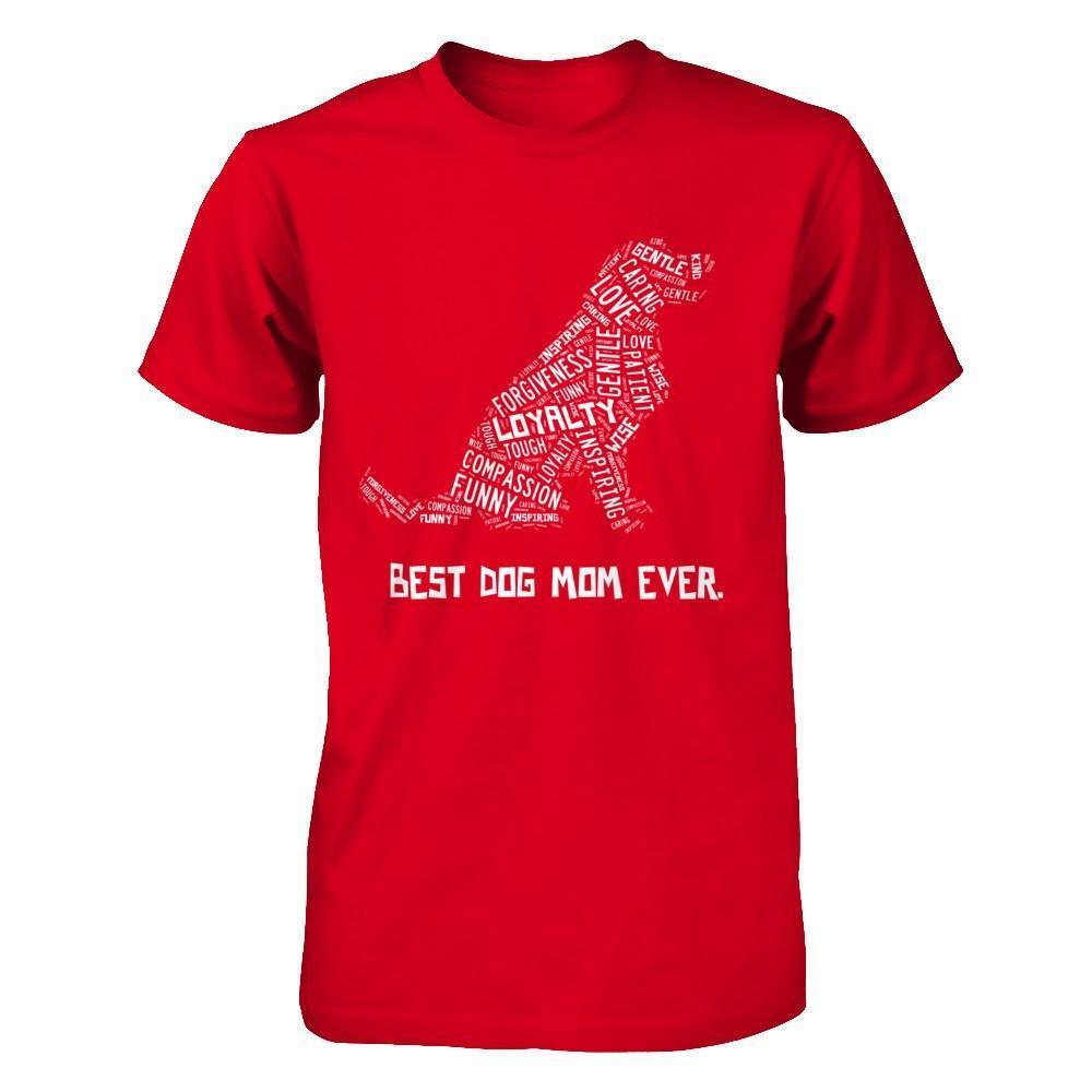 Best Dog Mom Ever Golden Retriever Lovers-T-Shirt & Hoodie-Premium T-Shirt-Red