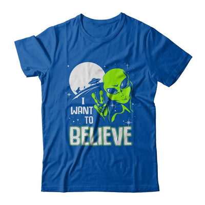 I Want To Believe Alien Ufo-T-Shirt & Hoodie-Premium T-Shirt-Royal