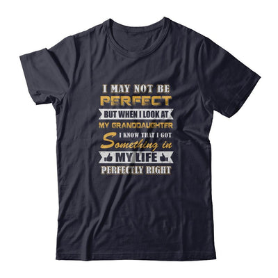I May Not Be Perfect But When I Look At My Granddaughter-T-Shirt & Tank Top-Premium T-Shirt-Midnight Navy