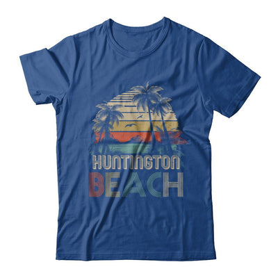 Vintage Summer Huntington Beach California-T-Shirt & Hoodie-Classic T-Shirt-Royal